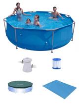 Piscina Sunfit 5000 Litros com Bomba Filtro 110v Capa e FORRO