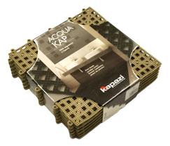 Piso Borracha Acqua Kap Sauna Piscina 12 Placas Antiderrapante Box Deck Cozinha Banheiro Áreas Úmidas