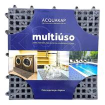Piso Borracha Acqua Kap Sauna Piscina 12 Placas Antiderrapante Box Deck Cozinha Banheiro Áreas Úmidas Piso Borracha Acqua Kap Sauna Piscina 12 Placas Antiderrapante Box Deck Cozinha Banheiro Áreas Úmidas