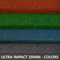 Piso De Borracha Fitness 0,50 x 0,50m 20mm Colors Ultra Impact
