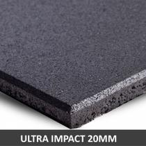 Piso De Borracha Fitness 0,50 x 0,50m 20mm Preto Ultra Impact
