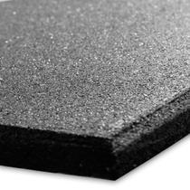 Piso De Borracha Fitness 5m² - 20 unidades 0,50 x 0,50m 16mm Preto Ultra Impact