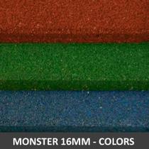 Piso De Borracha Monster Dupla Face 1,00 x 1,00 16mm Colors