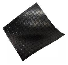 Piso de Moeda de Borracha 50x50cm - Preto Piso de Moeda de Borracha 50x50cm - Preto