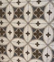 Piso em Porcelana Hidraulica Colonial kit com 10 peças 20x20cm e 07 mm de espessura
