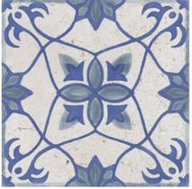 Piso em Porcelana Hidraulica Colonial kit com 10 peças 20x20cm e 07 mm de espessura