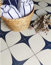 Piso em Porcelana Hidráulica Geométrico 20x20 cm - Kit com 15 Peças de Alta Resistência