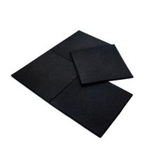 Piso Emborrachado 1x1m Para Academia Ahead Sports Preto