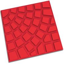 Piso Firenze Vermelho 30,4x30,4cm Amarrado com 5 Peças 0,46m² - ARTESANAL