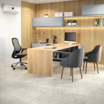 Piso Laminado Colado Régua Square 4,92m2 - Concreto