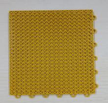 Piso Modular Kit 22 peças na cor amarelo, tamanho da peça 30 x 30 x 1,4cm