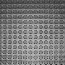 Piso moeda de borracha pastilhado 50x50 cm - Direct