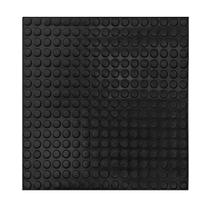 Piso Moeda Emborrachado Preto 50cm x 50cm x 3mm Celpan