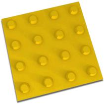 Piso Podotátil Alerta Amarelo 20x20cm Amarrado com 20 Peças 0,80m² - ARTESANAL