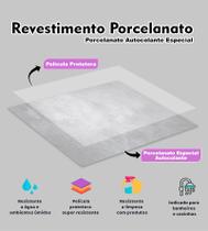 Piso Porcelanato Painel Placa Adesivo Lavável Para Chão e Revestimento de Parede - Papel e Paredes Adesivos