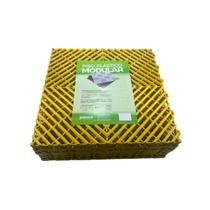 Piso Tapete Modular Amarelo Áreas Úmidas - Kit Com 6 Peças 30cmx30cm