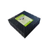 Piso Tapete Modular Preto Áreas Úmidas - Kit Com 06 Pç 30X30 Piso Tapete Modular Preto Áreas Úmidas - Kit Com 06 Pç 30X30