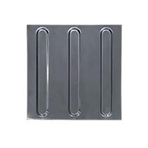 Piso Tátil 10 Unidades 25 X 25 Direcional Preto Pvc - Wrs Piso Tátil 10 Unidades 25 X 25 Direcional Preto Pvc - Wrs