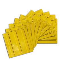 Piso Tátil 10pçs Borracha Pvc 25x25 Direcional Amarelo Cód. 1506 Piso Tátil 10pçs Borracha Pvc 25x25 Direcional Amarelo Cód. 1506