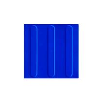 Piso Tátil 25 X 25 Direcional Azul Pvc 10 Unidades - Wrs