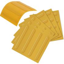 Piso Tatil Chao Cegos Kit 6 Uni Acessibilidade Pcd Sinalizaçao Direcional Aviso Alerta Cuidado