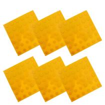 Piso Tatil Chao Cegos Pcd Kit 6 Uni Suporte Anitrrapante Acessibilidade Sinalizaçao Loja Aeroporto Rua