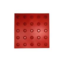 Piso Tátil Classic Alerta Pvc 25x25cm - 16 Peças - Vermelho Piso Tátil Classic Alerta Pvc 25x25cm - 16 Peças - Vermelho