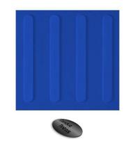 Piso Tátil - CONDUZ TINTAS - Direcional - Azul - A Base de Resina - 10 mm x 25 Cm x 25 cm