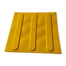 Piso tátil Direcional amarelo 25x 25cm PVC - Kit 10 peças Piso tátil Direcional amarelo 25x 25cm PVC - Kit 10 peças