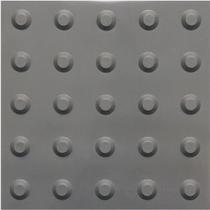 piso tátil em pvc 25cm x 25cm 16pçs ou 1m² alerta cinza piso tátil em pvc 25cm x 25cm 16pçs ou 1m² alerta cinza