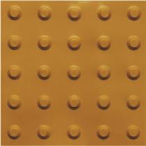 piso tátil em pvc 25cm x 25cm 16pçs ou 1m² alerta ouro