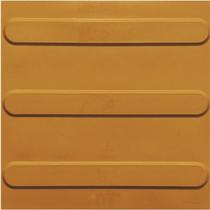 piso tátil em pvc 25cm x 25cm 16pçs ou 1m² direcional ouro