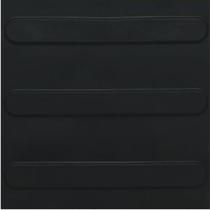 piso tátil em pvc 25cm x 25cm 16pçs ou 1m² direcional preto