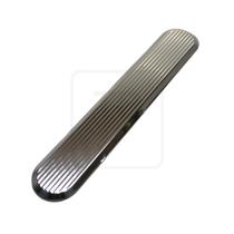 Piso Tátil Inox Direcional Frisado com Dupla Face - Metro Linear