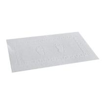 Piso Toalha Para banheiro Felpudo Pezinho 45x70 Branco Cor Branco 001