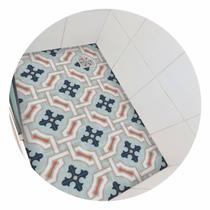 Piso vinil antiderrapante para box Ladrilho Azul Royal - 1,20 x 0,80 metros