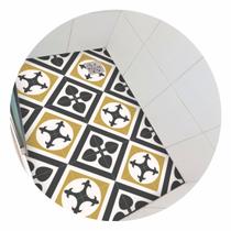Piso vinil antiderrapante para box Ladrilho Azulejo Hidráulico - 1,20 x 0,80 metros