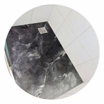 Piso vinil antiderrapante para box Mármore Negro - 1,20 x 0,80 metros