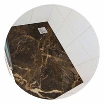 Piso vinil antiderrapante para box Mármore Pedra Marrom - 1,20 x 0,80 metros