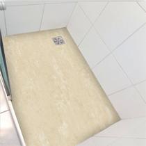 Piso vinil para box mármore bege travertino antiderrapante