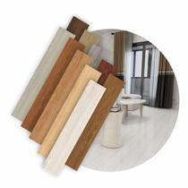 Piso Vinilico Autocolante Madeira 12 Unid. - Madeira Branca