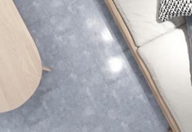 Piso Vinilico Autocolante Placa Cimento Cinza 1 Placa 46X46
