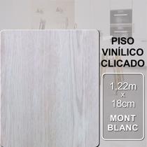 Piso Vinílico clicado Mont Blanc 1,22m x 18cm 2,196m2 caixa
