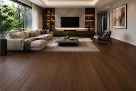 Piso Vinílico Colado Cumaru Wood 12 Réguas 3,34 Unidade - Marrom Escuro