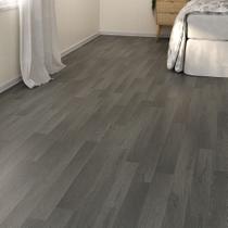 Piso Vinílico Em Manta PVC 1,2mm Imita Madeira Antiderrapante 2 Metros x 3 Metros 6 m² Imita Madeira Fosco