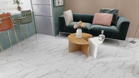 Piso Vinilico Europeu Autocolante Placa Mármore Carrara 45,5cm x 45,5cm