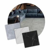 Piso Vinilico Placa Autocolante Caixa 2 M2 - Cimento Cinza