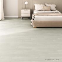 Piso Vinílico Rígido Clicado Régua Amadeirada por 3M² Cor Off White - Tubrax