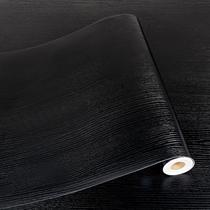 Piso Vinílico RomDeco Preto Efeito Madeira 30x300 cm Impermeável Piso Vinílico RomDeco Preto Efeito Madeira 30x300 cm Impermeável