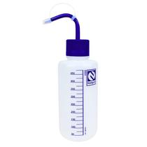 Pisseta Nalgon 500ml Graduada Com Bico Curvo Jato Direcionável Almotolia Frasco Para Lavar, Enxaguar E Armazenar Em LDPE
